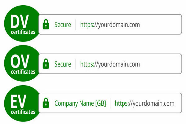 انواع گواهی دیجیتال SSL - وبمسترفا