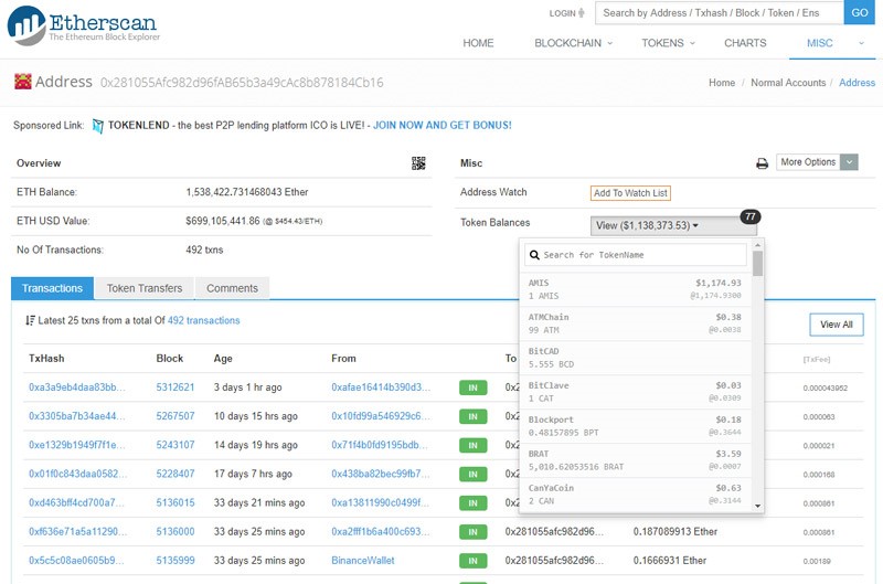 https://www.etherscan.io